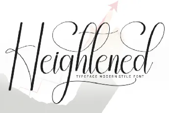 Heightened Script font