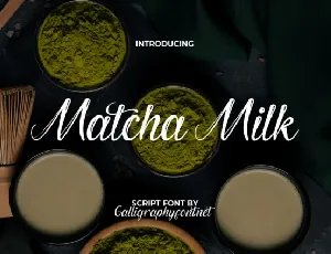 Matcha Milk font