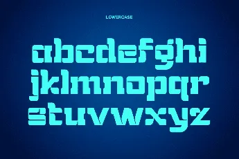 Hightech font