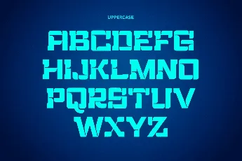 Hightech font