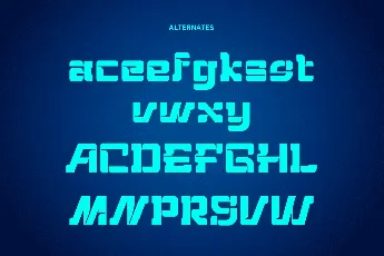 Hightech font