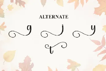 Autumn Saturday Script font