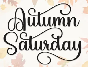 Autumn Saturday Script font