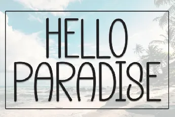 Hello Paradise Display font