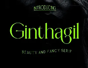 Ginthagil font