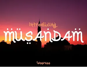 Musandam font