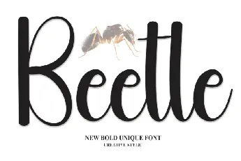 Beetle Script font