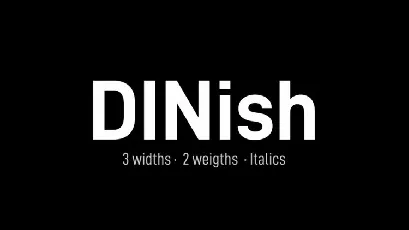 DINish Family font