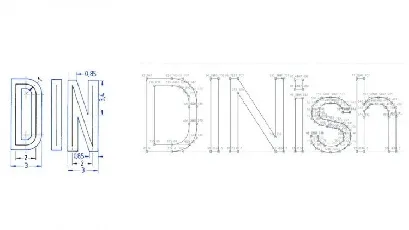 DINish Family font