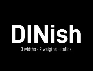 DINish Family font