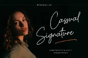 Cassual Signature font