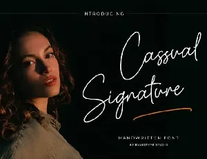 Cassual Signature font