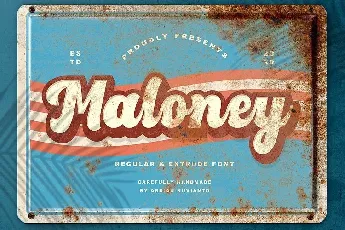 Maloney Script font