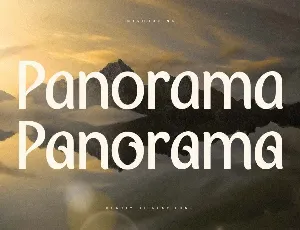 Panorama font