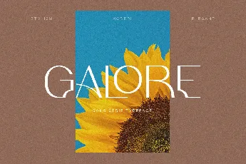 Galore font