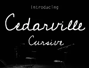 Cedarville Cursive Free font