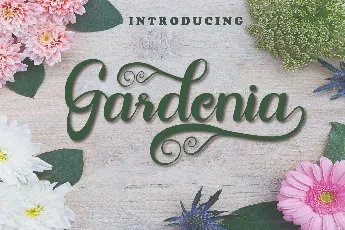 Gardenia font