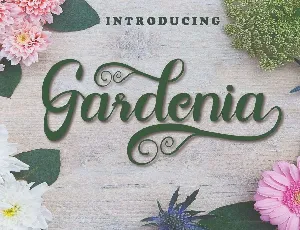 Gardenia font