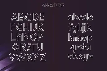 Ghostlike Demo font