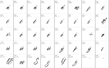 hand script font