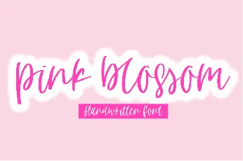 pink blossom font