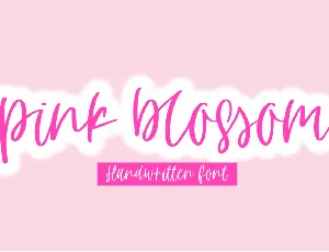 pink blossom font