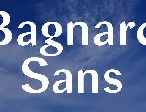 Bagnard Sans font