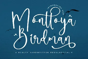 Monttoya Birdman font