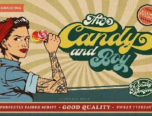 The Candy And Boy font