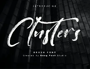 Clusters font