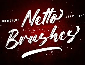 Netto Brushes font