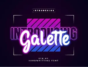 Galette font