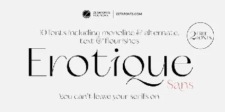 Erotique Sans Serif Demo font