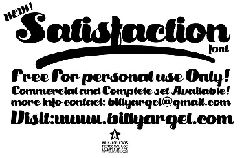 Satisfaction font