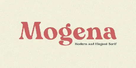 Mogena font