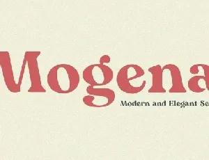 Mogena font