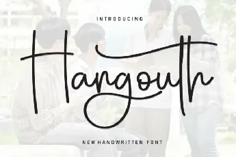 Hangouth Script font