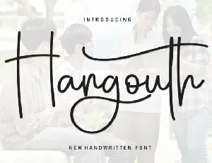 Hangouth Script font