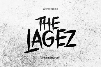 The Lagez Brush Cool font