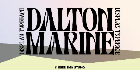 Dalton Marine font