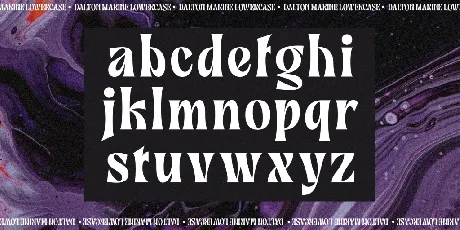 Dalton Marine font