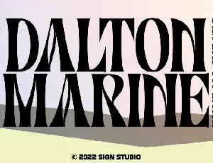 Dalton Marine font