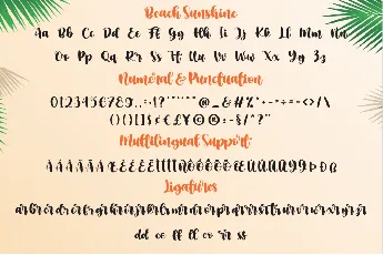 beachsunshine font