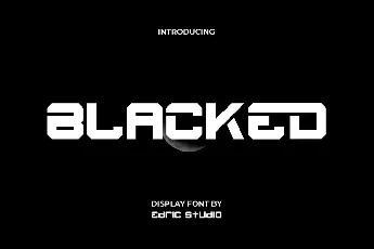 Blacked Demo font