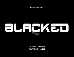 Blacked Demo font