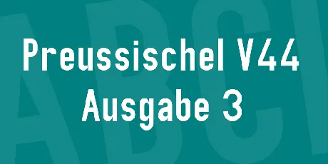 PreussischeI V44 Ausgabe 3 font