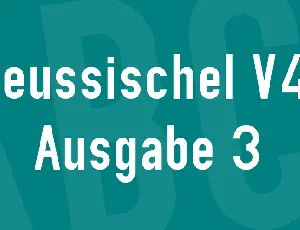 PreussischeI V44 Ausgabe 3 font