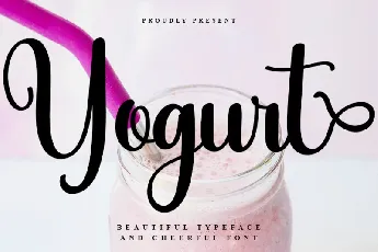 Yogurt font