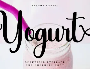 Yogurt font