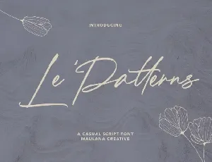 Le Patterns font